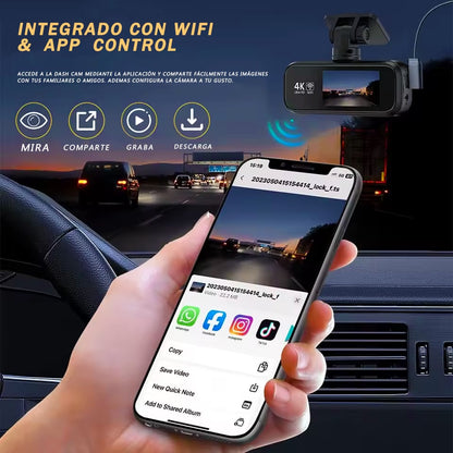 🚗 Dash Cam 4K Ultra HD — Visión nocturna 24/7, GPS integrado y calidad 4K Ultra HD.