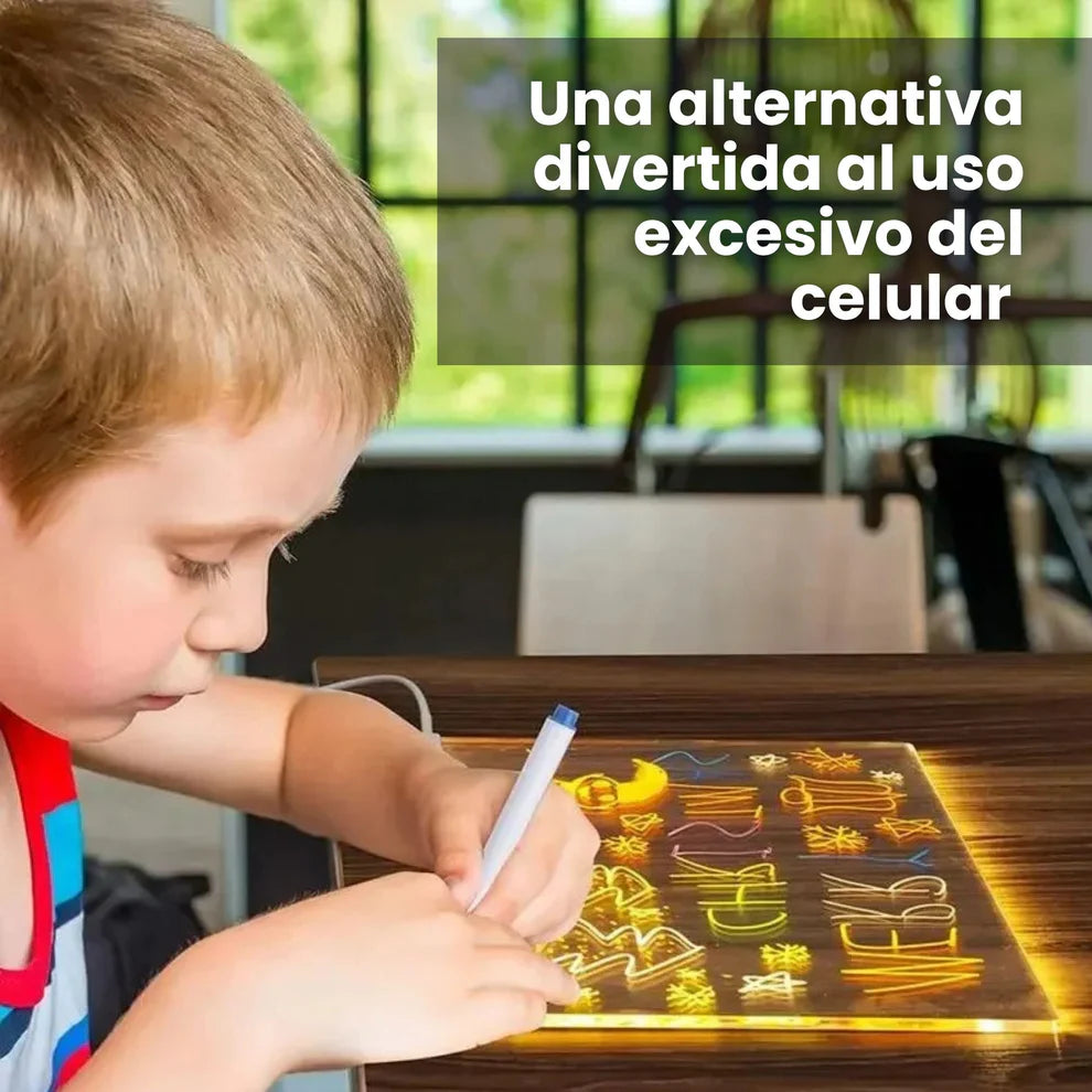 🌈 MagicBoard™ – Pizarra LED Creativa