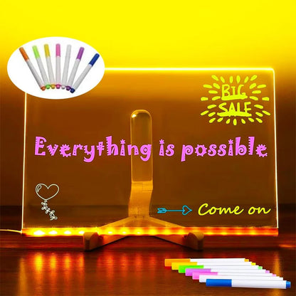 🌈 MagicBoard™ – Pizarra LED Creativa