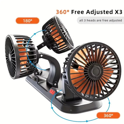 TurboBreeze 360™ - Adiós al calor sofocante en tu auto: frescura total en segundos