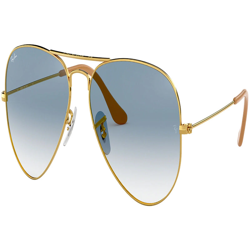 Ray-Ban Aviador RB3025 Gold Gradient Grey - originales Elige calidad, elige legado. GGB