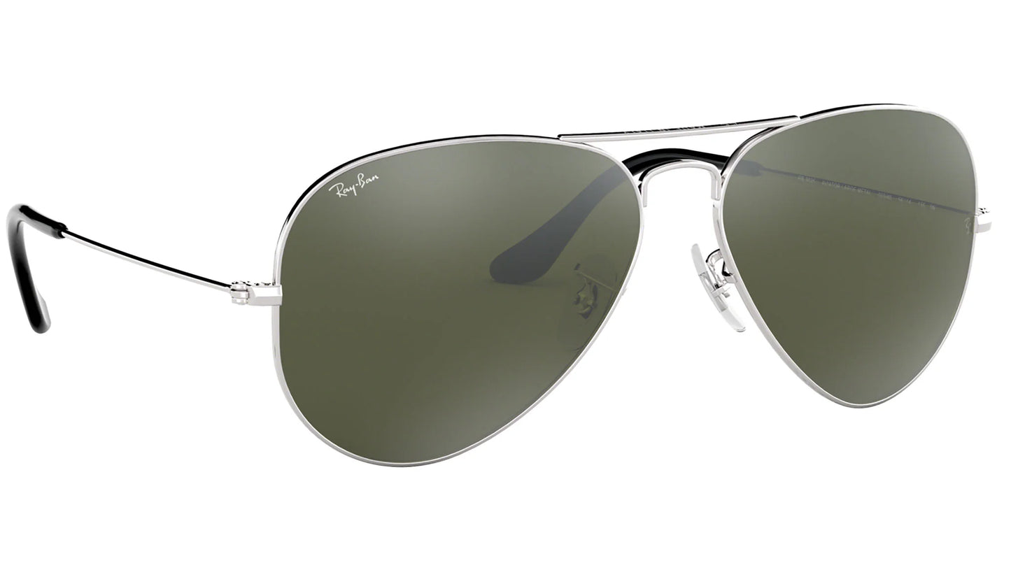 Ray-Ban Aviador RB3025 Silver Black Gray
