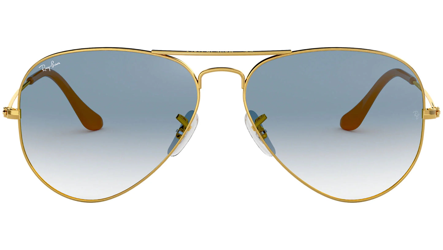 Ray-Ban Aviador RB3025 Gold Gradient Grey - originales Elige calidad, elige legado.