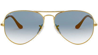 Ray-Ban Aviador RB3025 Gold Gradient Grey - originales Elige calidad, elige legado.