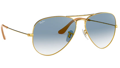 Ray-Ban Aviador RB3025 Gold Gradient Grey - originales Elige calidad, elige legado.