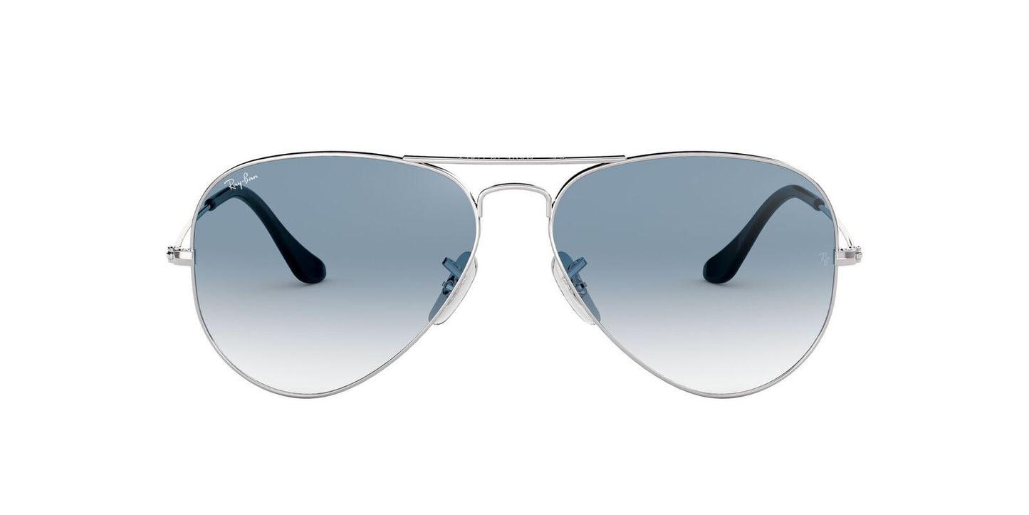 Ray-Ban Aviador RB3025 Silvery Gradient Grey - Originales Elige calidad, elige legado.