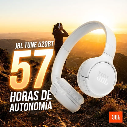 JBL  TUNE 520BT CON BATERIA EXTENDIDA HASTA 57HORAS DE DURACION