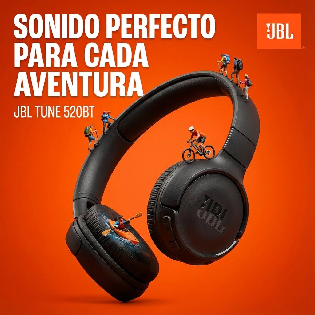 JBL  TUNE 520BT CON BATERIA EXTENDIDA HASTA 57HORAS DE DURACION